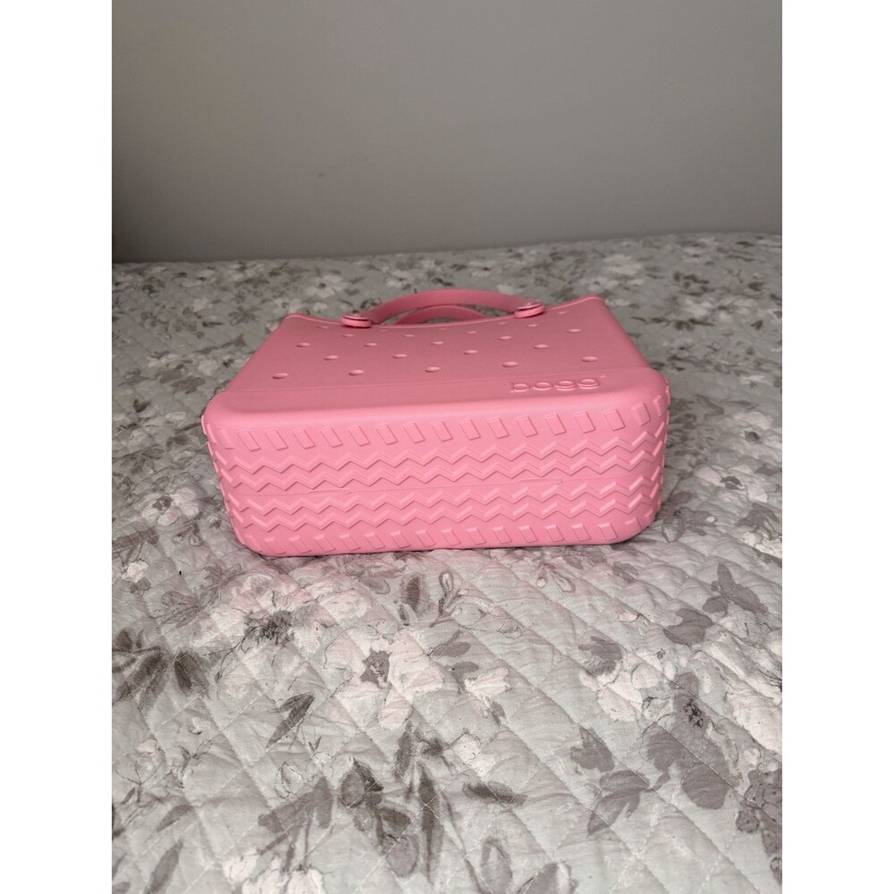 Bogg Bag Bitty Tote Bubblegum Pink Small EVA Beach Pool Bag Waterproof Purse - Picture 3 of 9